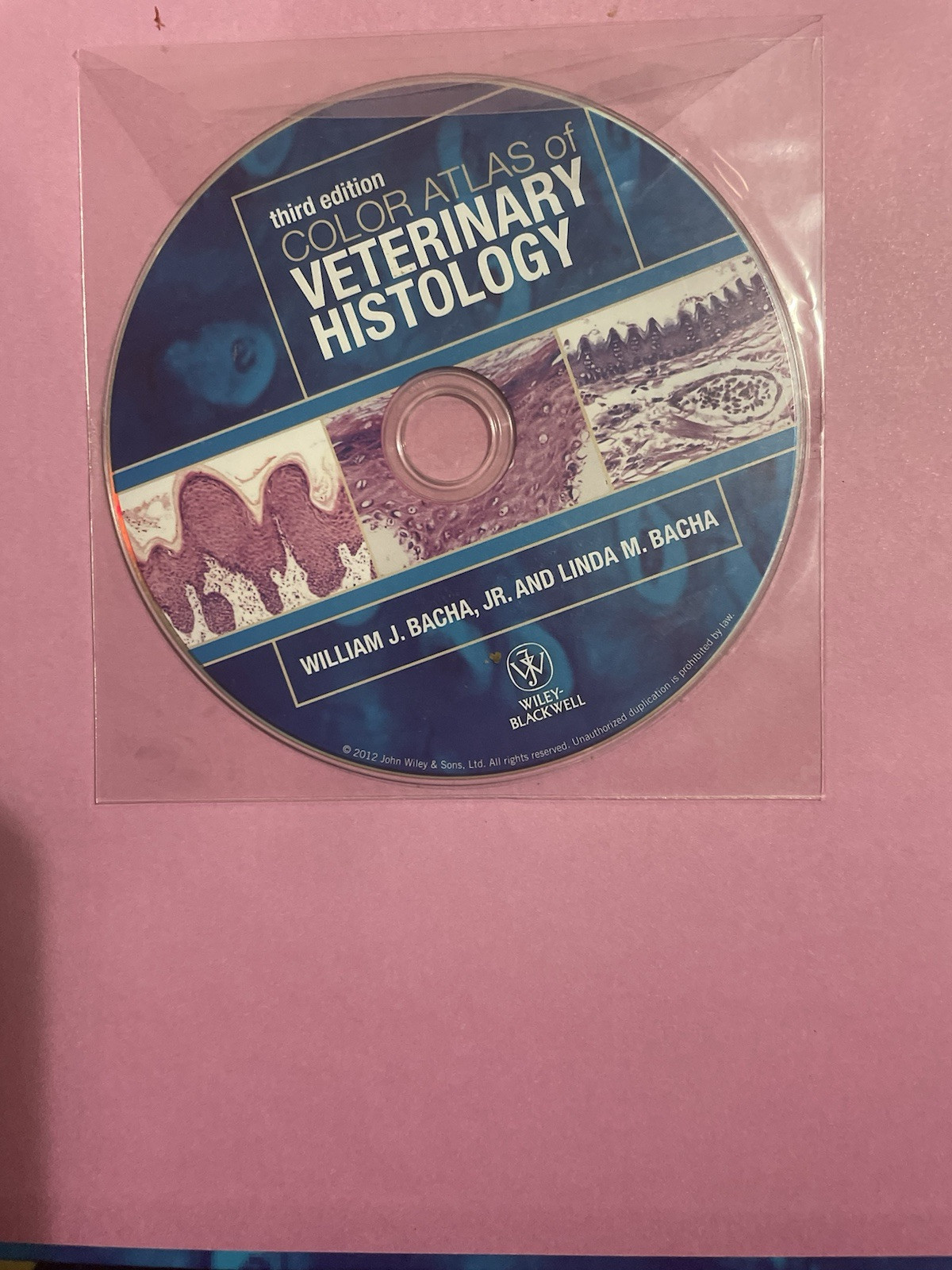 Color Atlas of Veterinary Histology – Hardcover, by Bacha Jr. William J.; – Good
