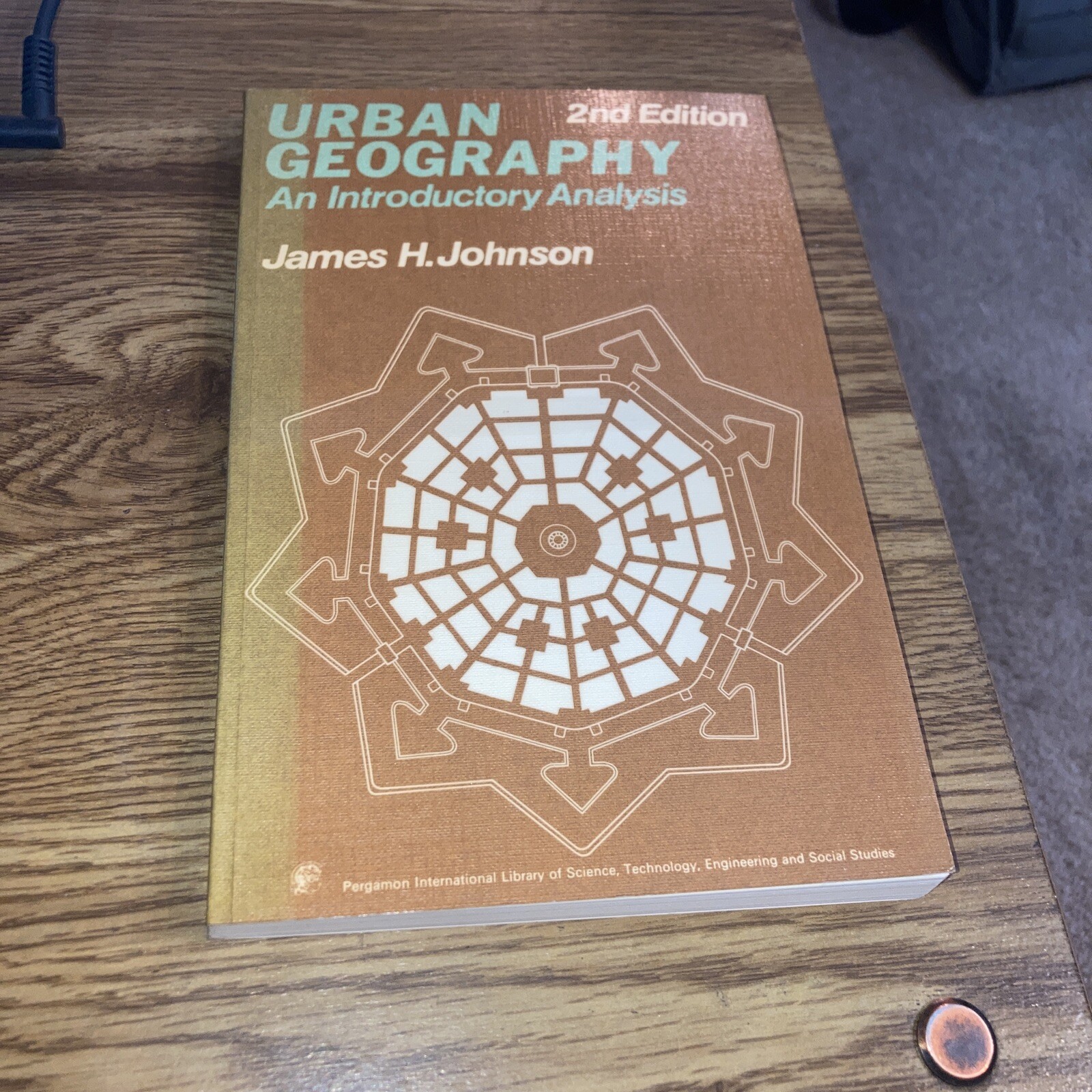 Urban Geography, James H Johnson 1976 Pergamon Trade Paperback 2nd Ed.