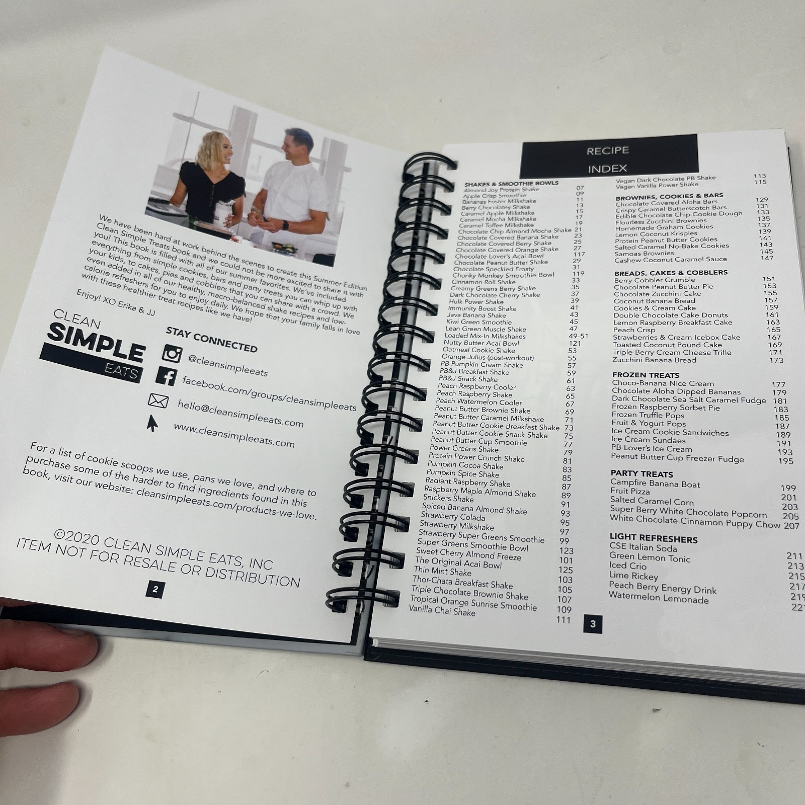 Clean Simple Treats by Erika Peterson – Hardcover Spiral Bound 2020