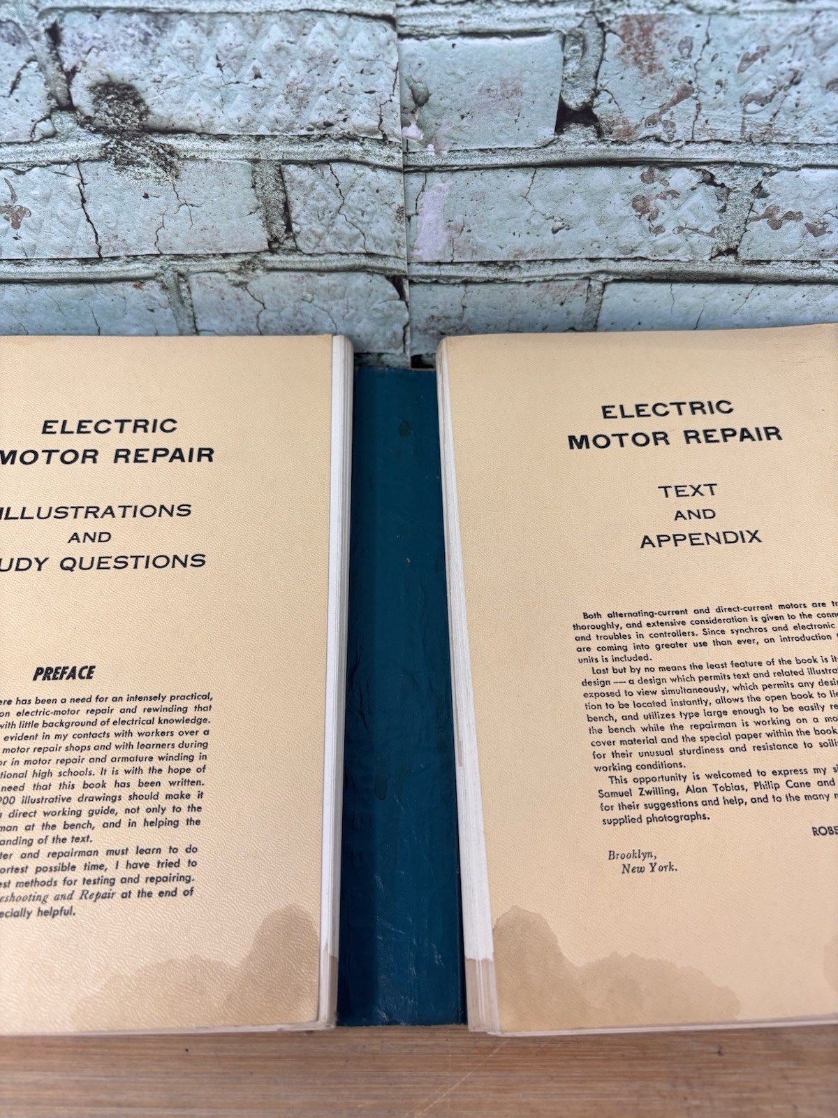 1951 ELECTRIC MOTOR REPAIR Rosenberg Double Book Spiral Bound Enlarged ED READ