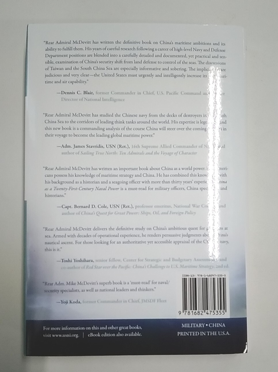 China as a Twenty-First Century Naval Power, McDevitt. 1st Ed. HB DJ. Very Good+