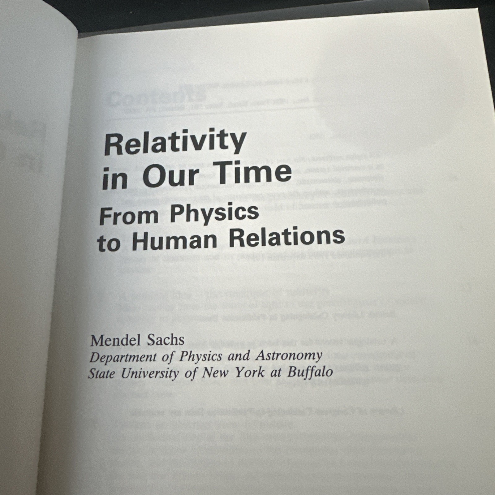 Relativity in Our Time by Mendel Sachs (1993, Uk-B Format Paperback)