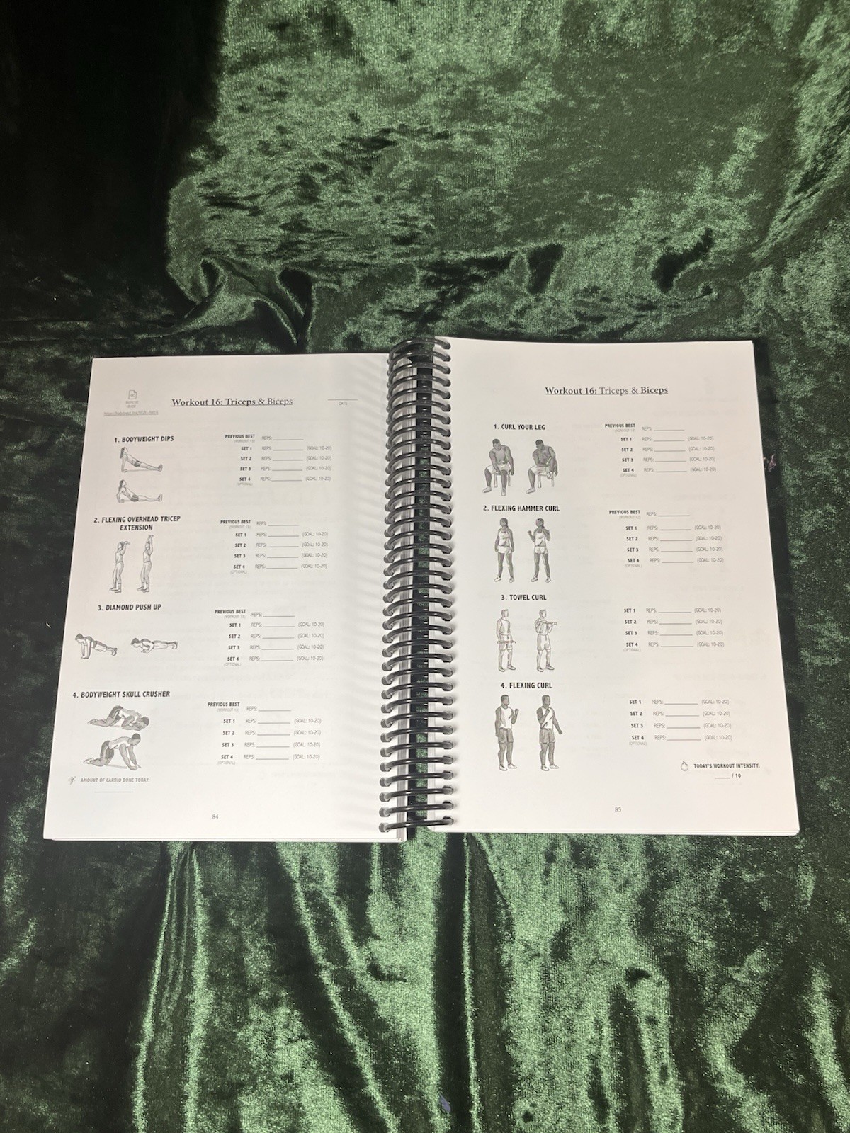 The Bodyweight Home Workout Journal Spiral Book